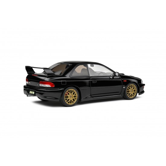 Solido 1:18 Diecast - 1998 Subaru Impreza 22B, Siyah -