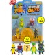 Stumble Guys Seri 1 - 3D Mini 1 i Sürpriz olan 5 li Figür Seti - T-rex Quarterback Banana Guy Anubis