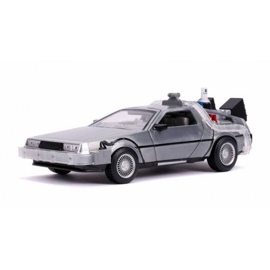 NEW Jada 31468 Back to the Future pt II TIME MACHINE 1:24 Die-Cast w/ Lights