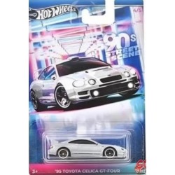 Hot Wheels Premium 90s Street Scene 95 Toyota Celica G-Four for 3 Years & Above by Small CLAP (Grey)