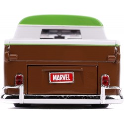 Jada Şekil Galaxy Groot ve 1963 model Volkswagen otobüs alımı 01:24 döküm Araç Oyuncak Marvel