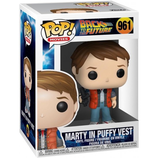 Funko POP Movies: BTTF- Marty in Puffy Vest #961,Multicolor,Standard,48705 3.75 in