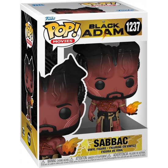 Funko Pop! Movies: Black Adam - Sabbac, Multicolor, Vinyl Figure, 4.69-Inch Tall