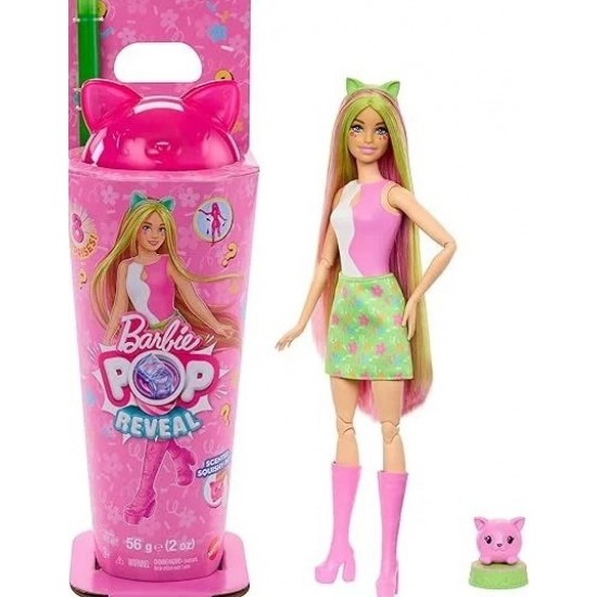 Barbie Pop Reveal Shake Serisi Pembe Kedi JCN85-JCN88