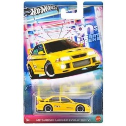 Hot Wheels 2024 90s Street Scene 2/5 Yellow Mitsubishi Lancer Evolution VI