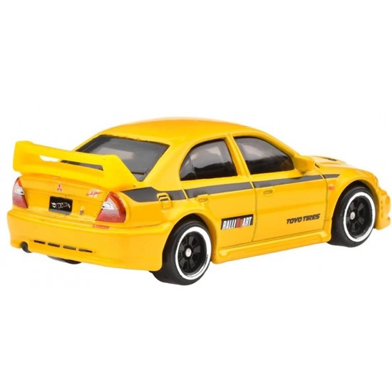 Hot Wheels 2024 90s Street Scene 2/5 Yellow Mitsubishi Lancer Evolution VI