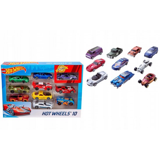 Hot Wheels 10'lu Araba - Karışık 