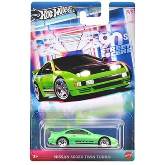 Hot Wheels 2024 90s Street Scene 3/5 Green Nissan 300ZX Twin Turbo