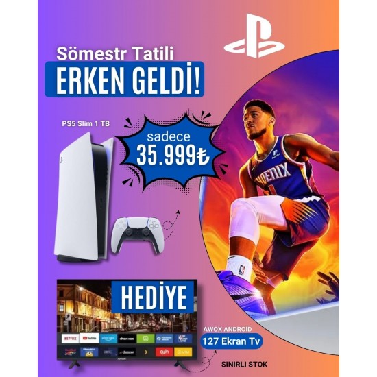 Playstation 5 Oyun Konsolu Televizyon Hediyeli