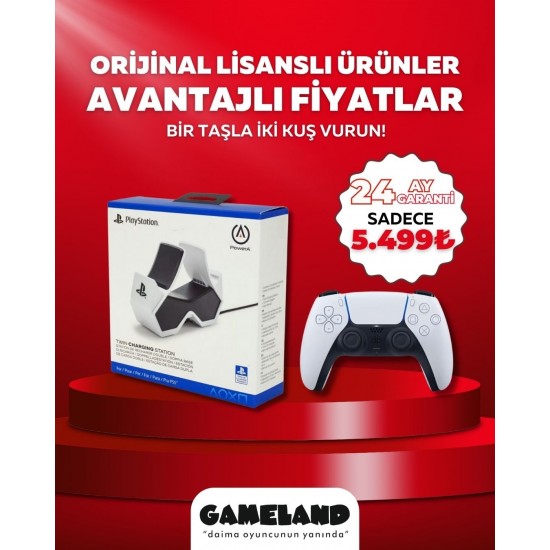 PLAYSTATİON 5 OYUN KOLU DUALSENSE + ŞARJ İSTASYONU SINIRLI KAMPANYA