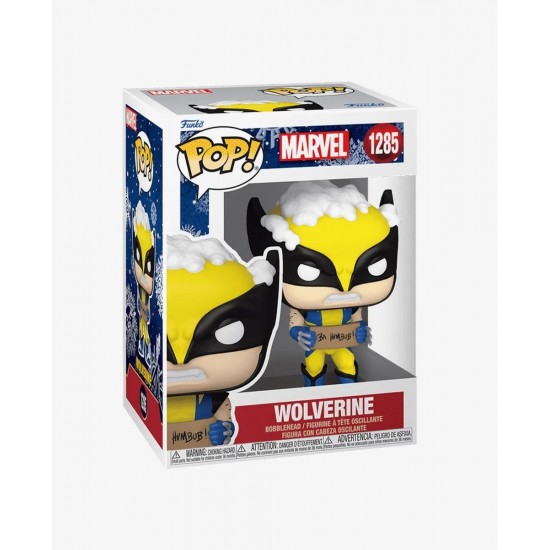 Funko POP Marvel: Holiday- Wolverine w/ Sign Renkli Figür -1285