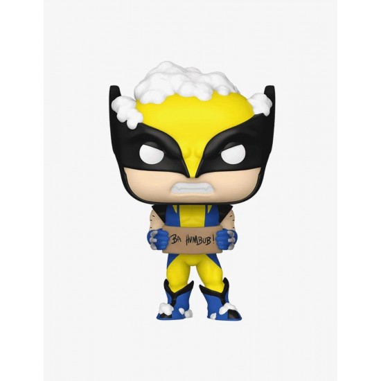 Funko POP Marvel: Holiday- Wolverine w/ Sign Renkli Figür -1285